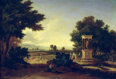 Idyllic Landscape by Jean Francois I Millet